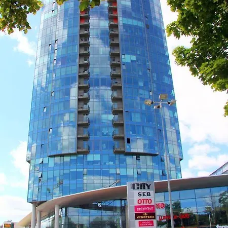 Helios Luxury Apartment In Vilnius Skyscraper Exterior photo